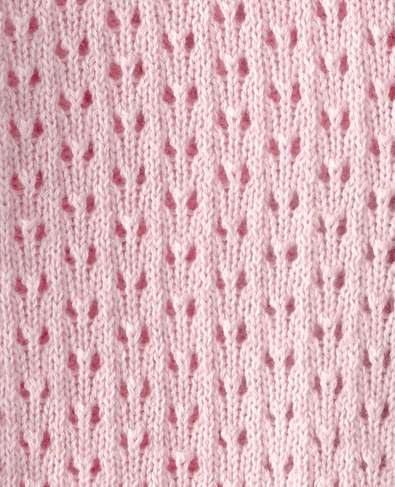 Baby Girl Bow Pointelle Button-Up Cardigan Sweater - Pink - Image 4