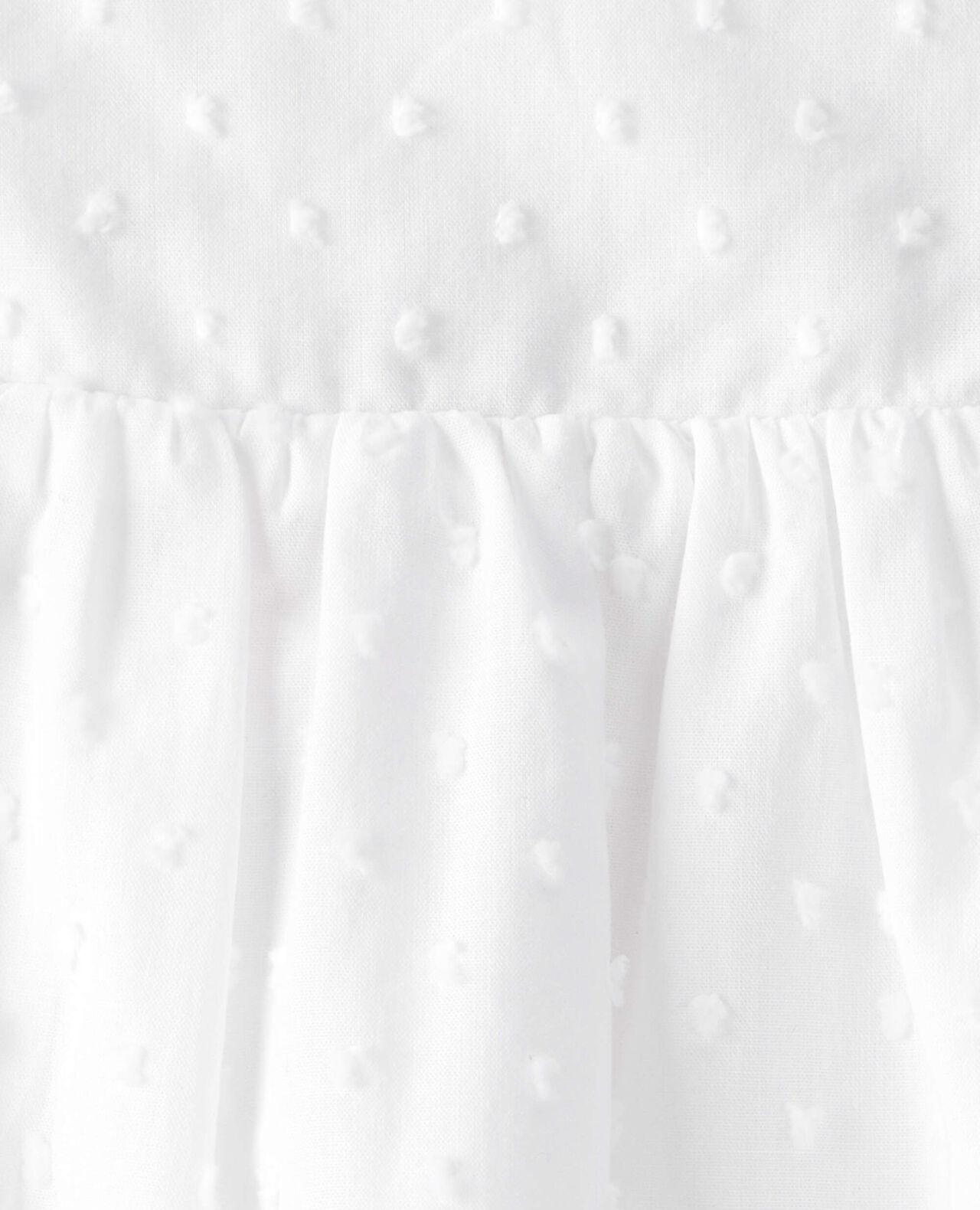Baby Girl Swiss Dot Ruffle Dress - White - Image 5