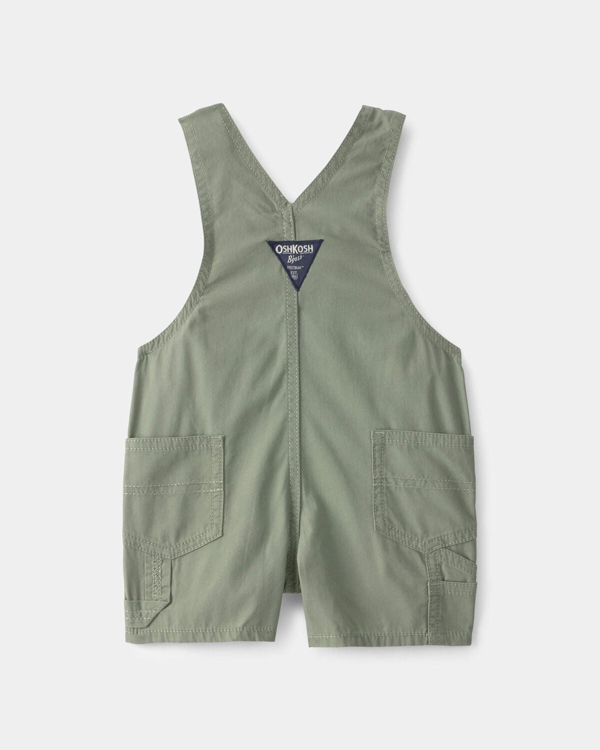 Baby Boy Canvas Shortall - Olive - Image 2