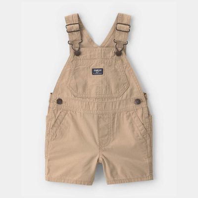 Baby Boy Canvas Shortall - Khaki