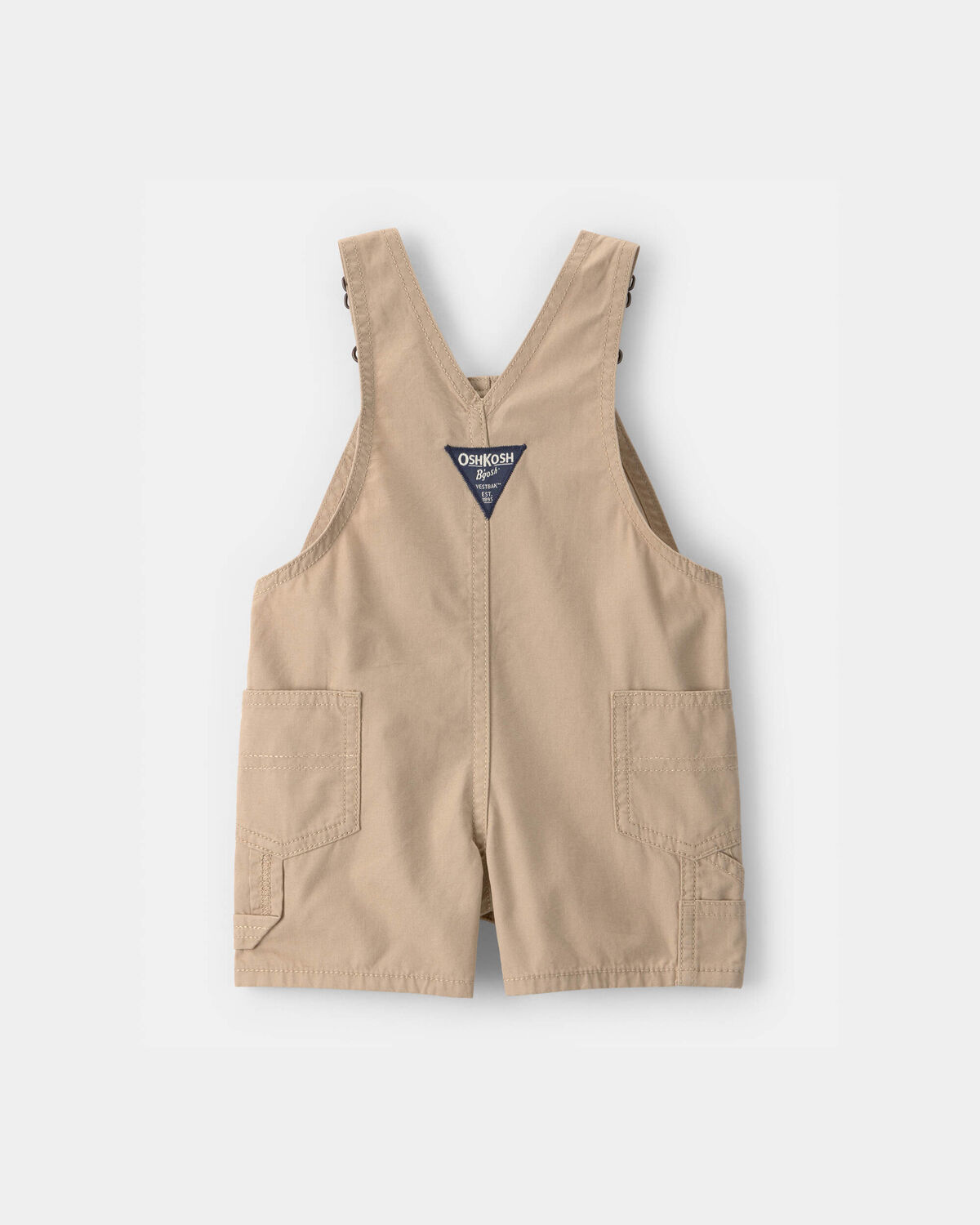 Baby Boy Canvas Shortall - Khaki - Image 2