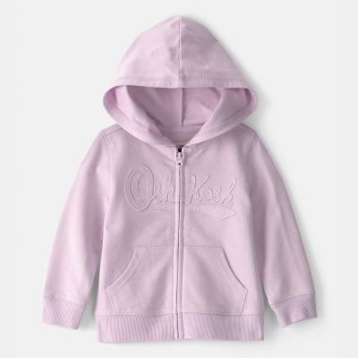 Baby Girl OshKosh Logo Zip-Up Hoodie - Purple