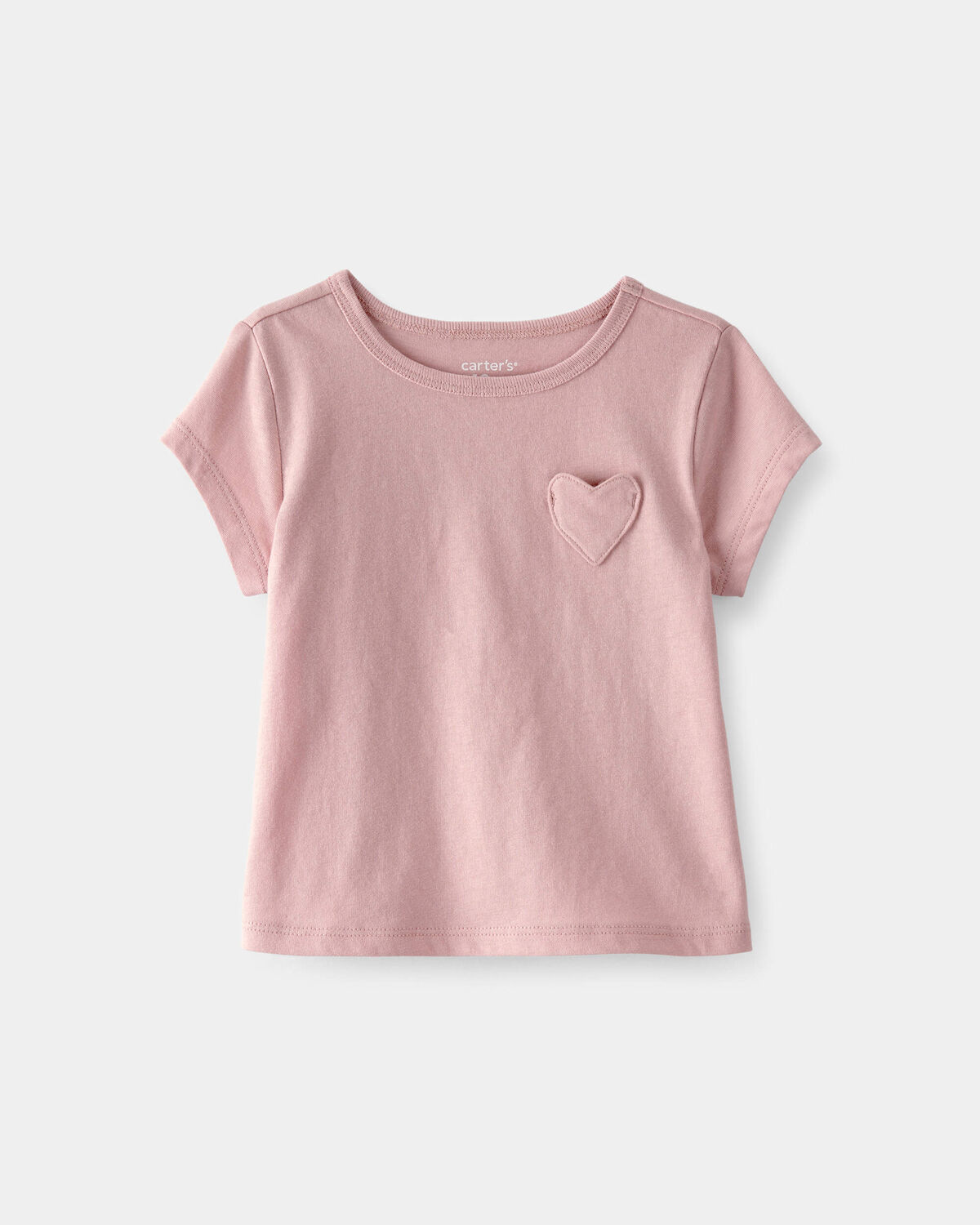 Baby Girl Heart Pocket Top - Pink