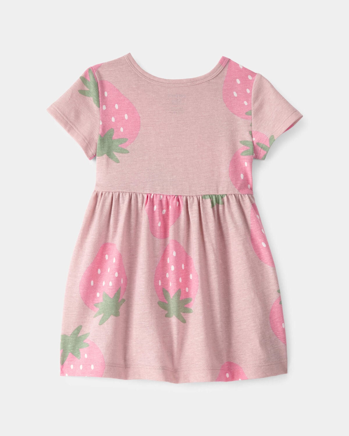 Baby Girl Strawberry Short-Sleeve Dress - Pink - Image 2
