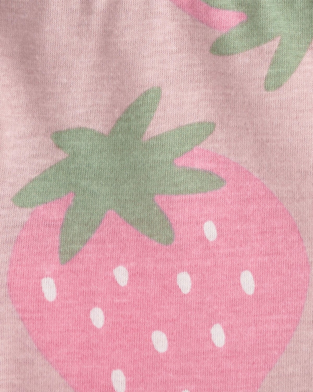 Baby Girl Strawberry Short-Sleeve Dress - Pink - Image 3