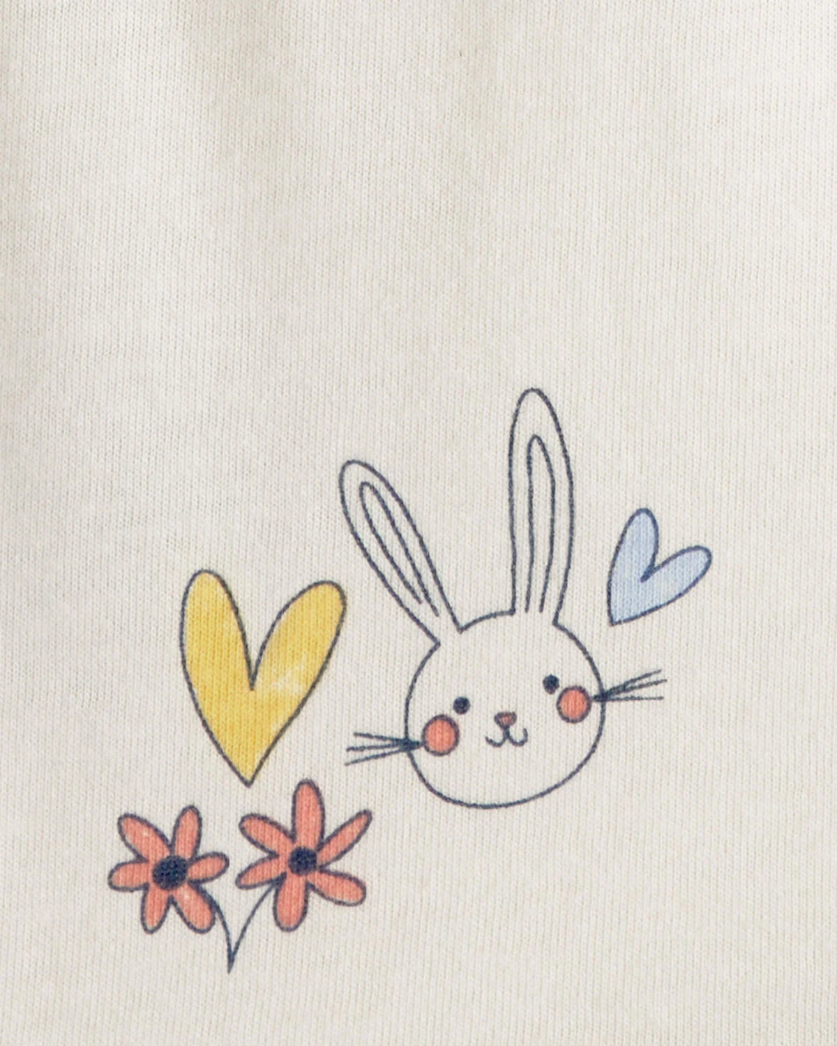 Baby Girl Easter Bunny Short-Sleeve Dress - Cream - Image 3