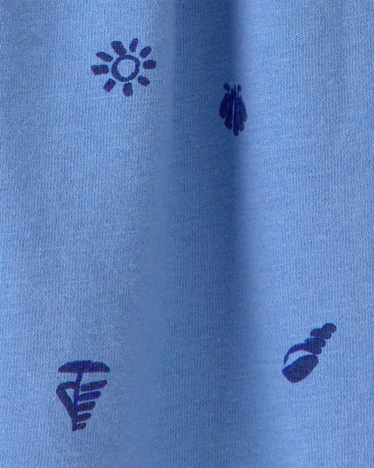 Baby Girl Seashell Short-Sleeve Dress - Blue - Image 3