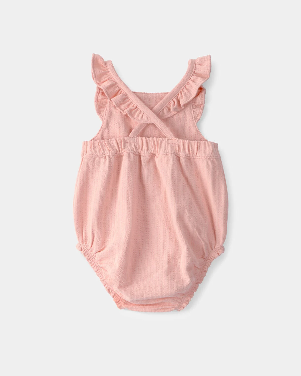 Baby Girl Sleeveless Bubble Romper - Pink - Image 2