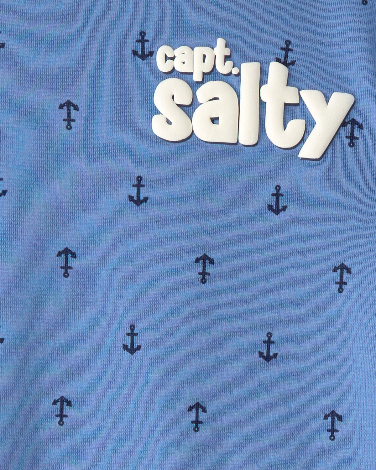 Baby Boy Anchor 100% Cotton Snug Fit 4-Piece Pajama Set - Blue/Cream - Image 2