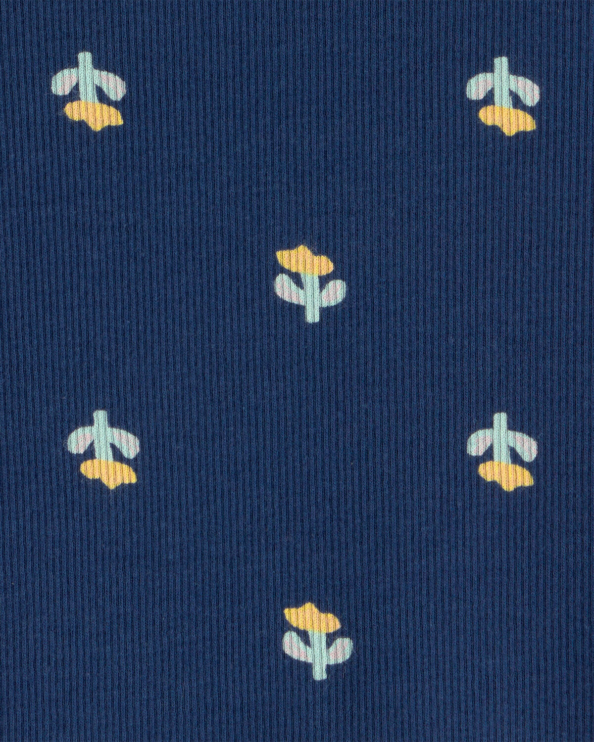 Baby Girl Floral Graphic Bodysuit - Blue - Image 2
