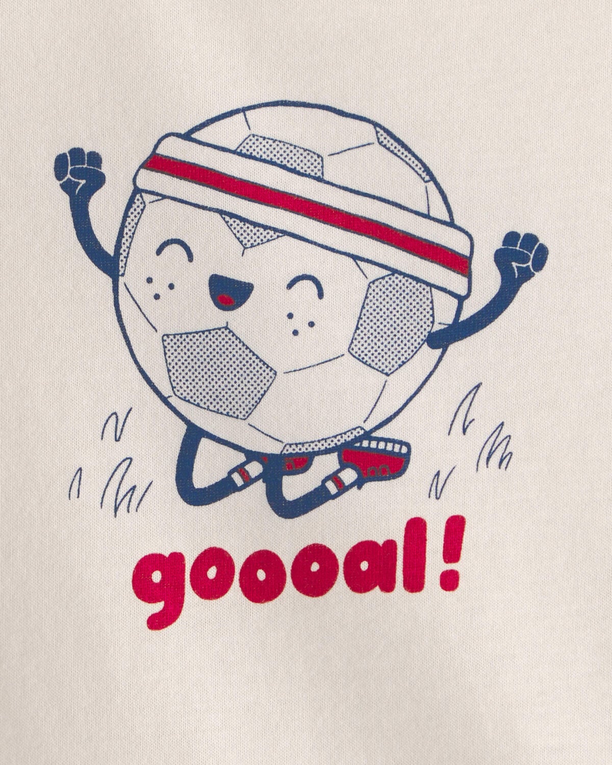 Baby Soccer Ball Graphic Bodysuit - Ivory - Image 2