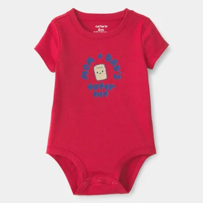 Baby Tater Tot Graphic Bodysuit - Red