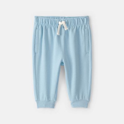 Baby Boy French Terry Pants - Blue