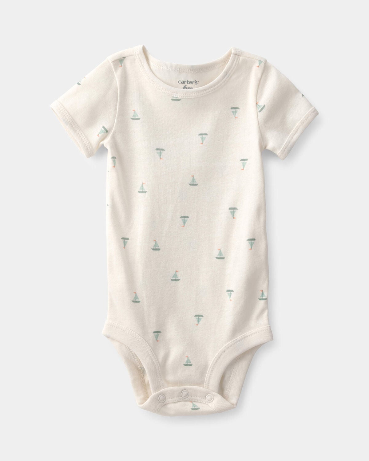 Baby 2-Piece Sailboat Overall Set - Green/Ivory - Image 3