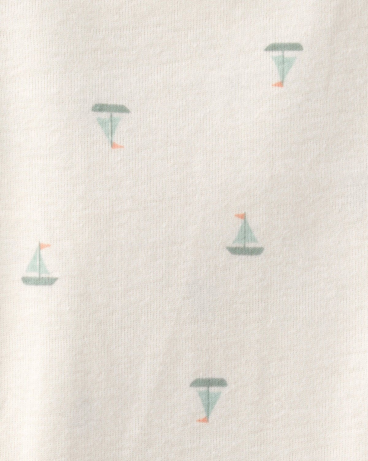 Baby 2-Piece Sailboat Overall Set - Green/Ivory - Image 4
