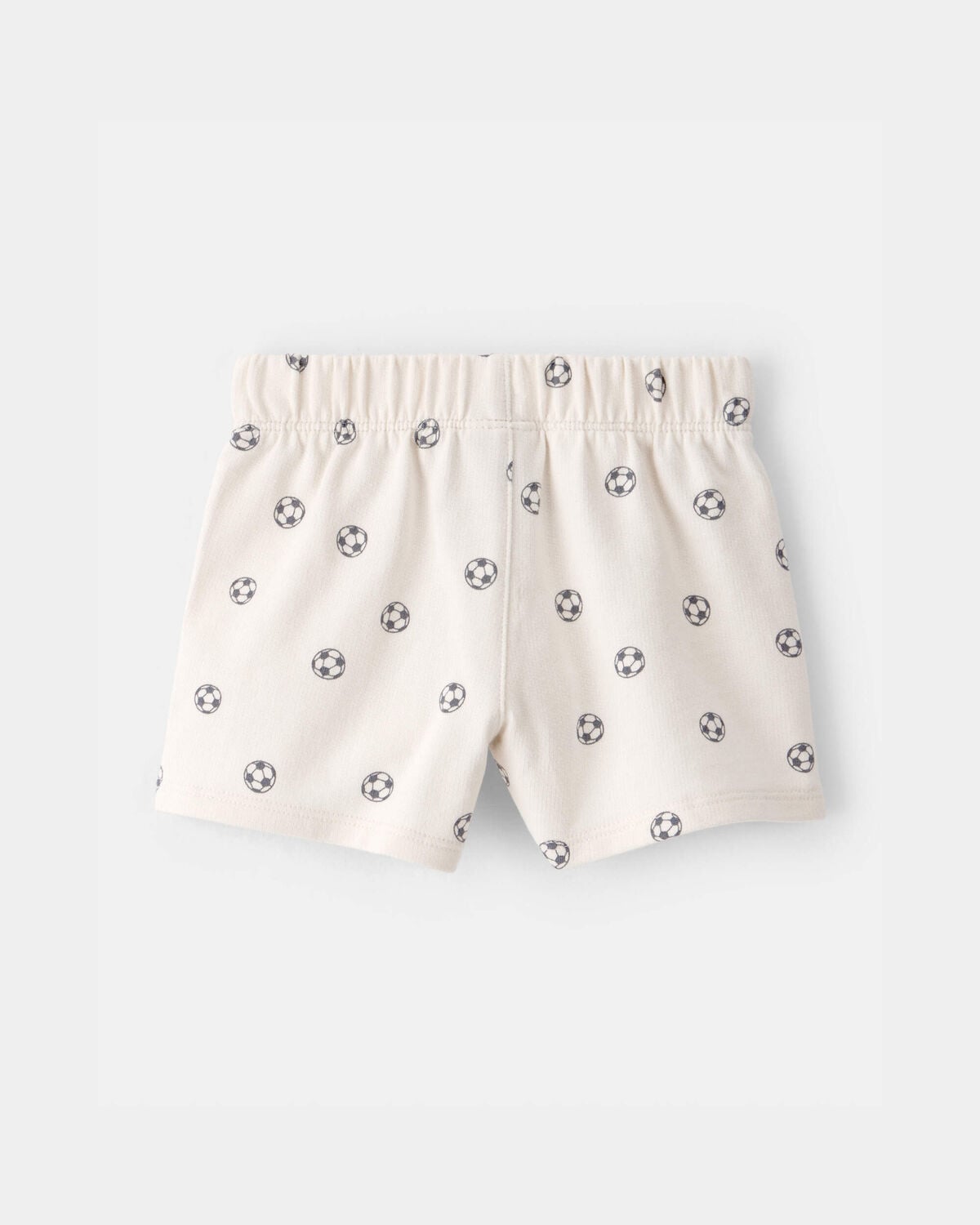 Baby Soccer French Terry Shorts - Ivory - Image 2
