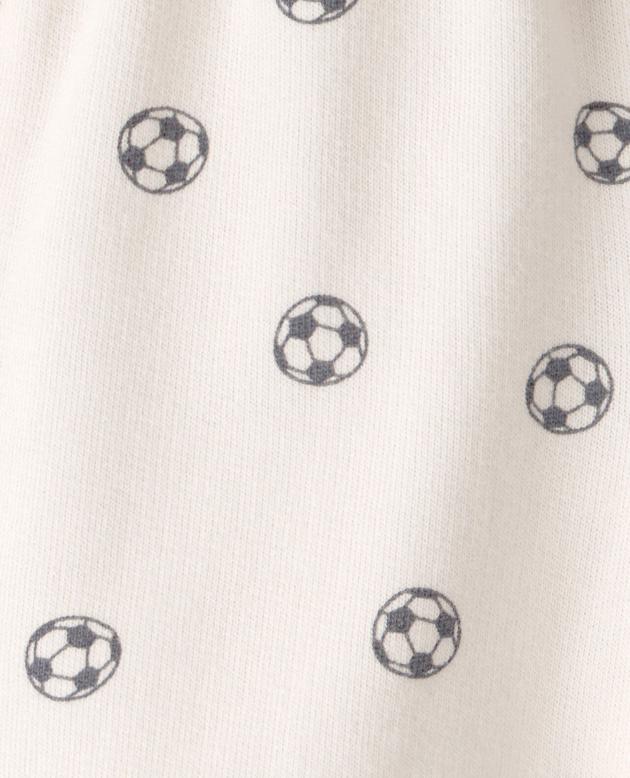 Baby Soccer French Terry Shorts - Ivory - Image 4