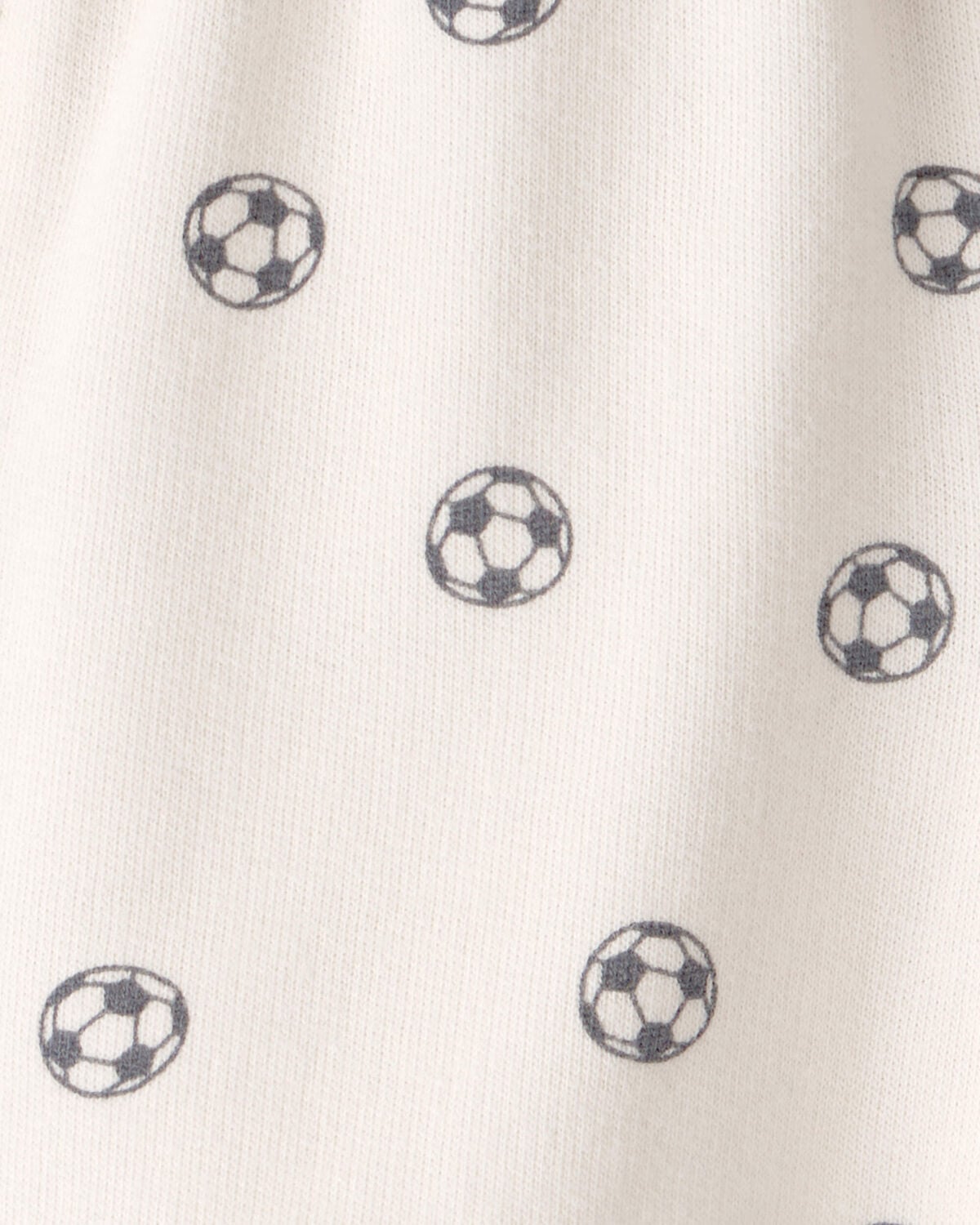 Baby Soccer French Terry Shorts - Ivory - Image 3