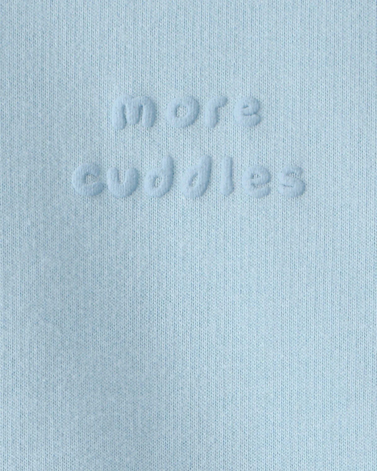 Baby 'More Cuddles' French Terry Pullover Sweatshirt - Blue - Image 4