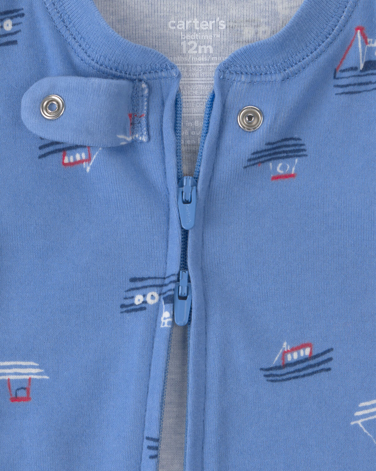 Baby Boy 2-Pack Boat Snug Fit 1-Piece Pajama - Blue - Image 3