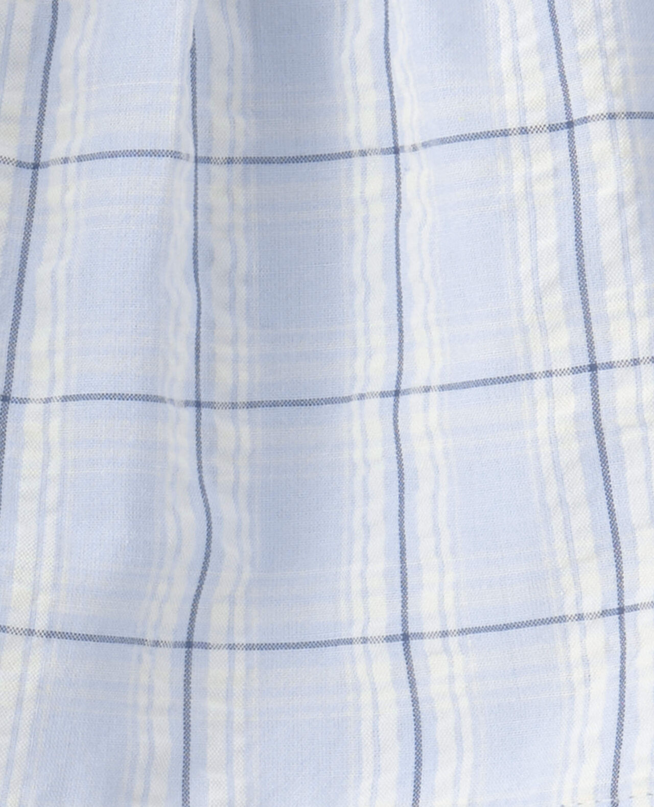 Baby Girl 3-Piece Plaid Hat, Top & Short Set - Blue - Image 4