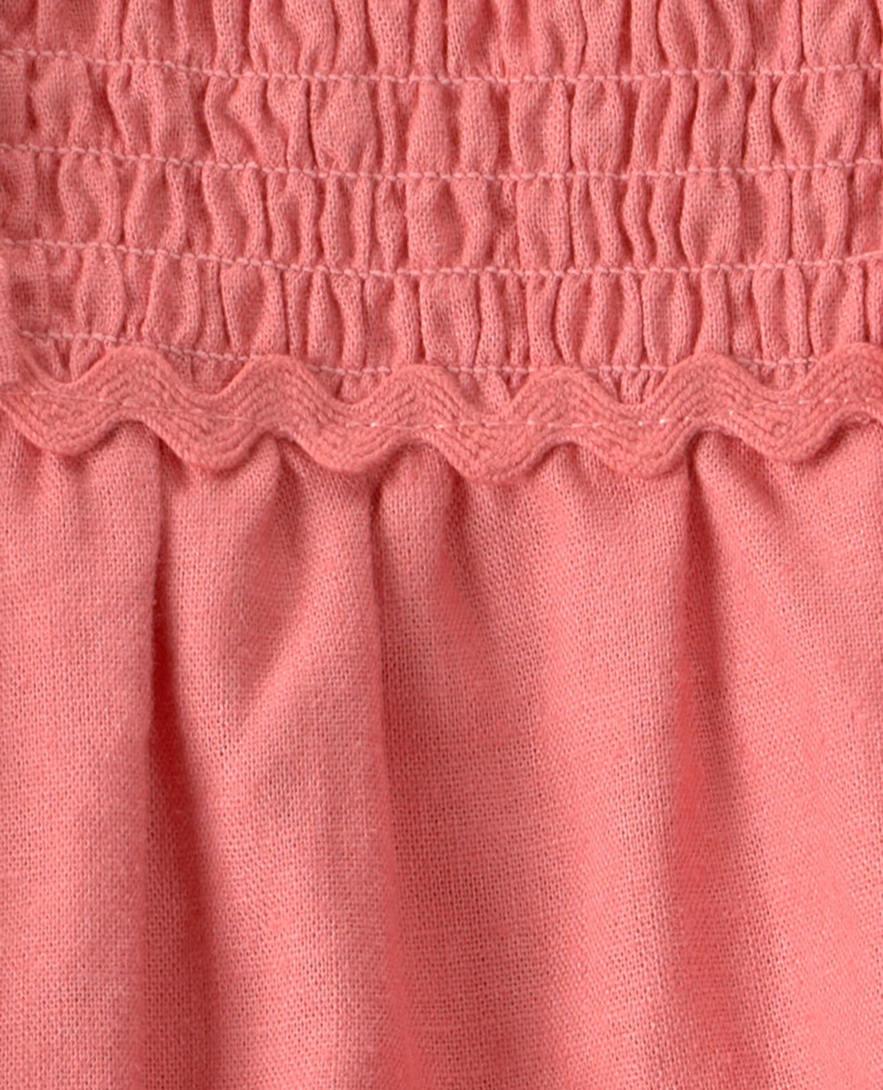 Baby Girl Ruffle Sleeveless Bodysuit Dress - Orange - Image 3