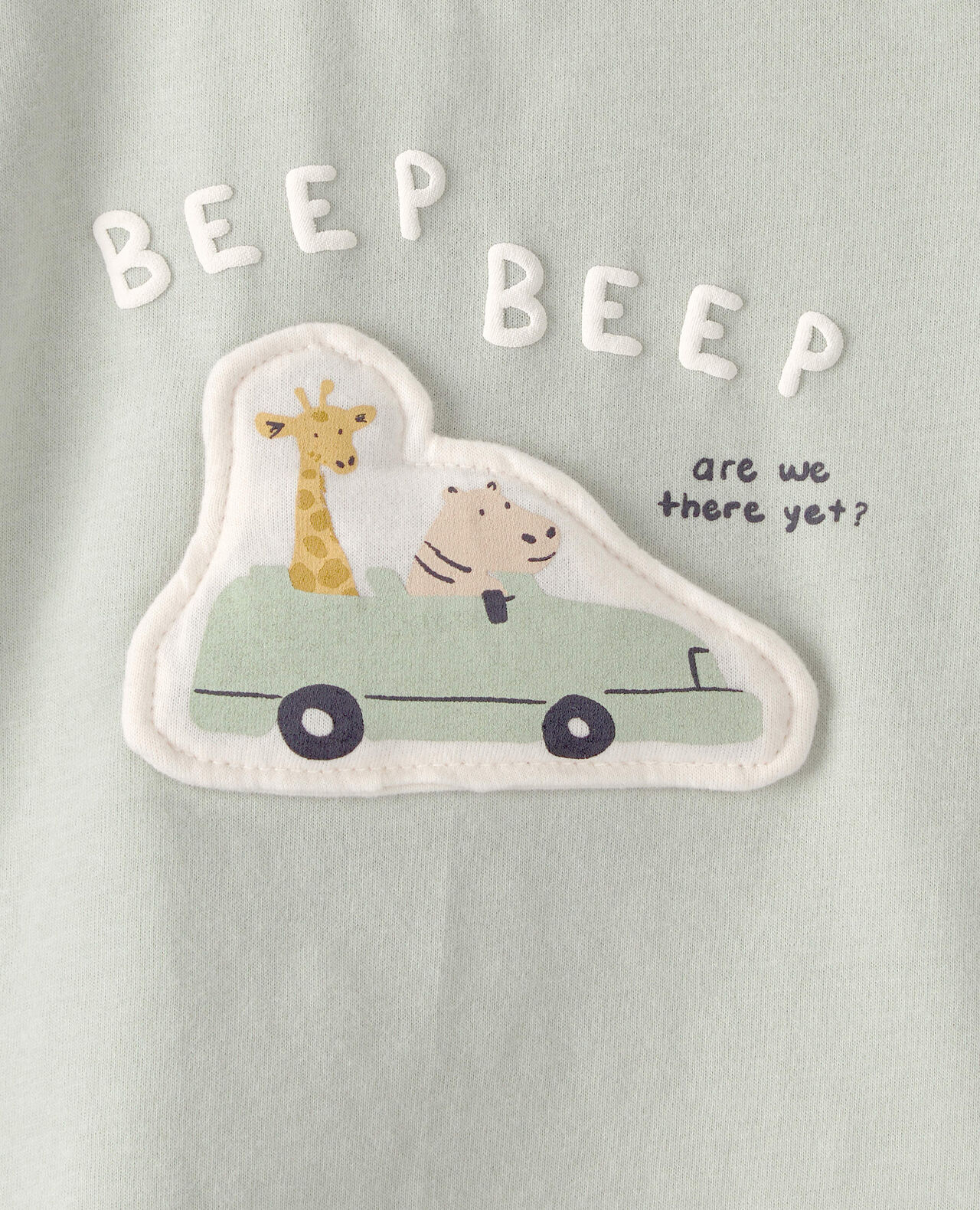 Baby Critter Road Trip Graphic Tee - Green - Image 4