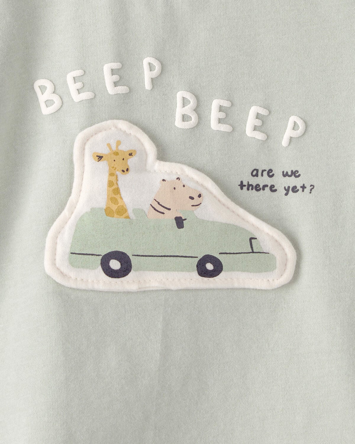 Baby Critter Road Trip Graphic Tee - Green - Image 3