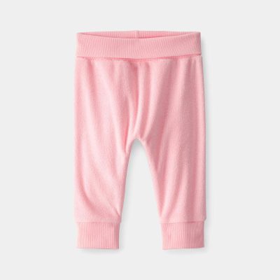 Baby Girl Terry Pants - Pink