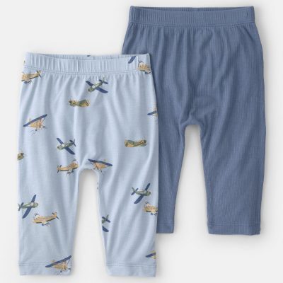 Baby Boy 2-Pack Plane PurelySoft Pants - Blue