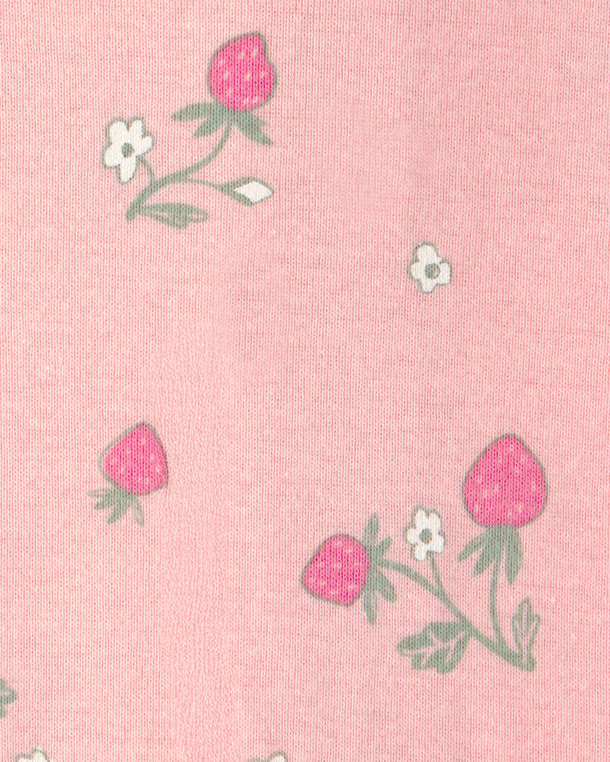Baby Girl 2-Pack Strawberry Floral Snug Fit 1-Piece Pajama - Pink - Image 5