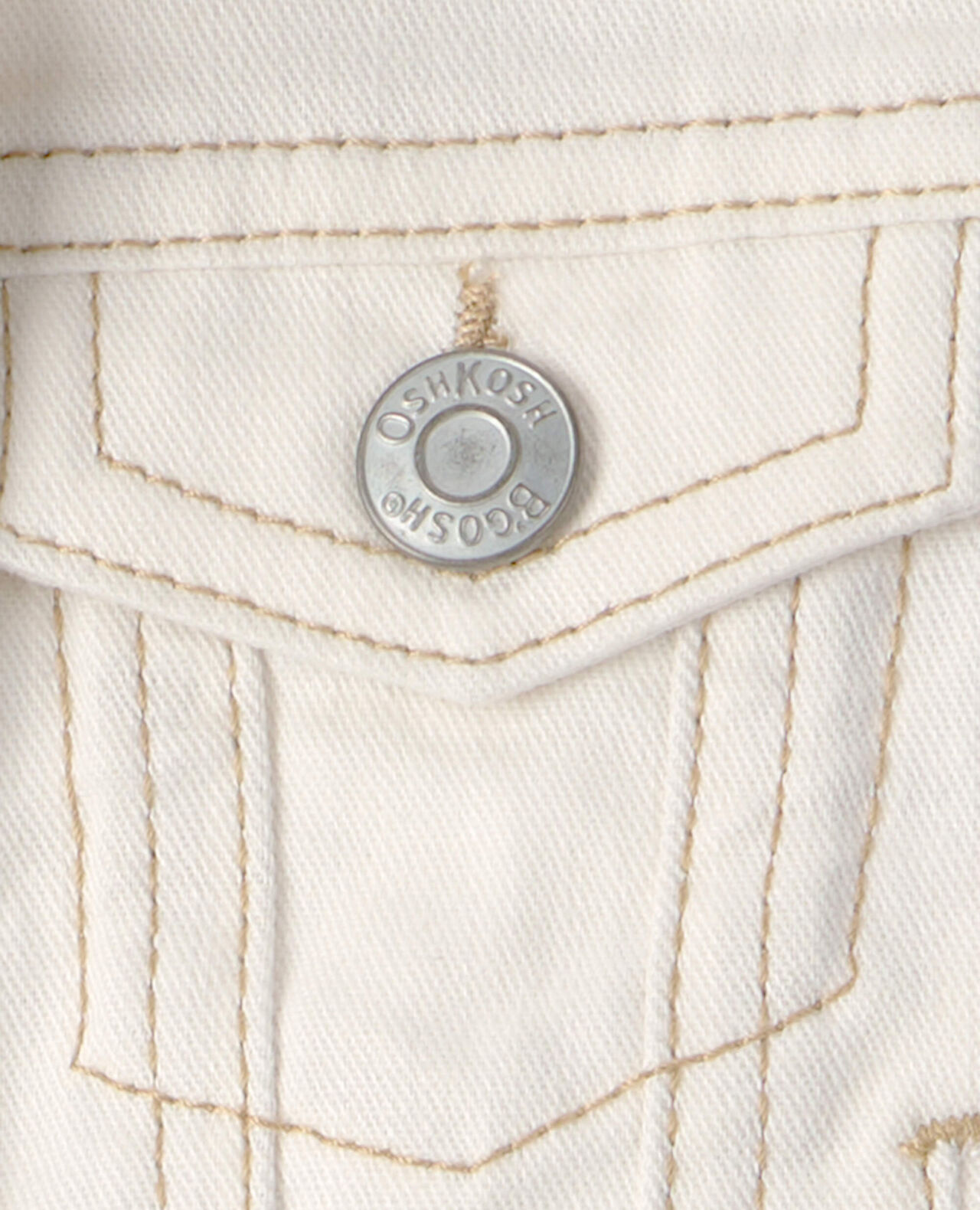 Baby Girl Twill Jacket - Ivory - Image 4