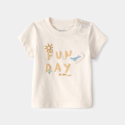 Baby 'Fun Day At Sea' Graphic Tee - Ivory