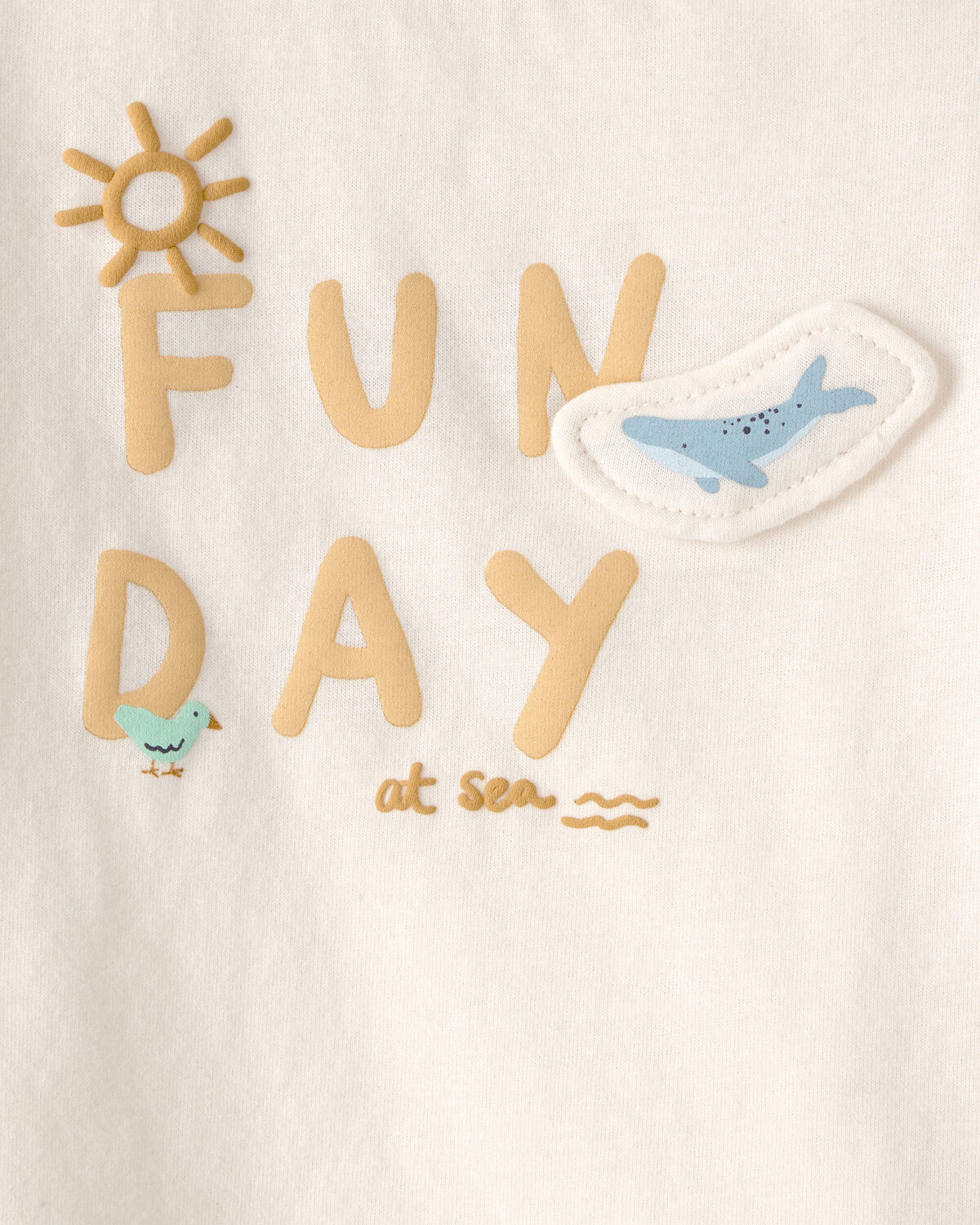 Baby 'Fun Day At Sea' Graphic Tee - Ivory - Image 3