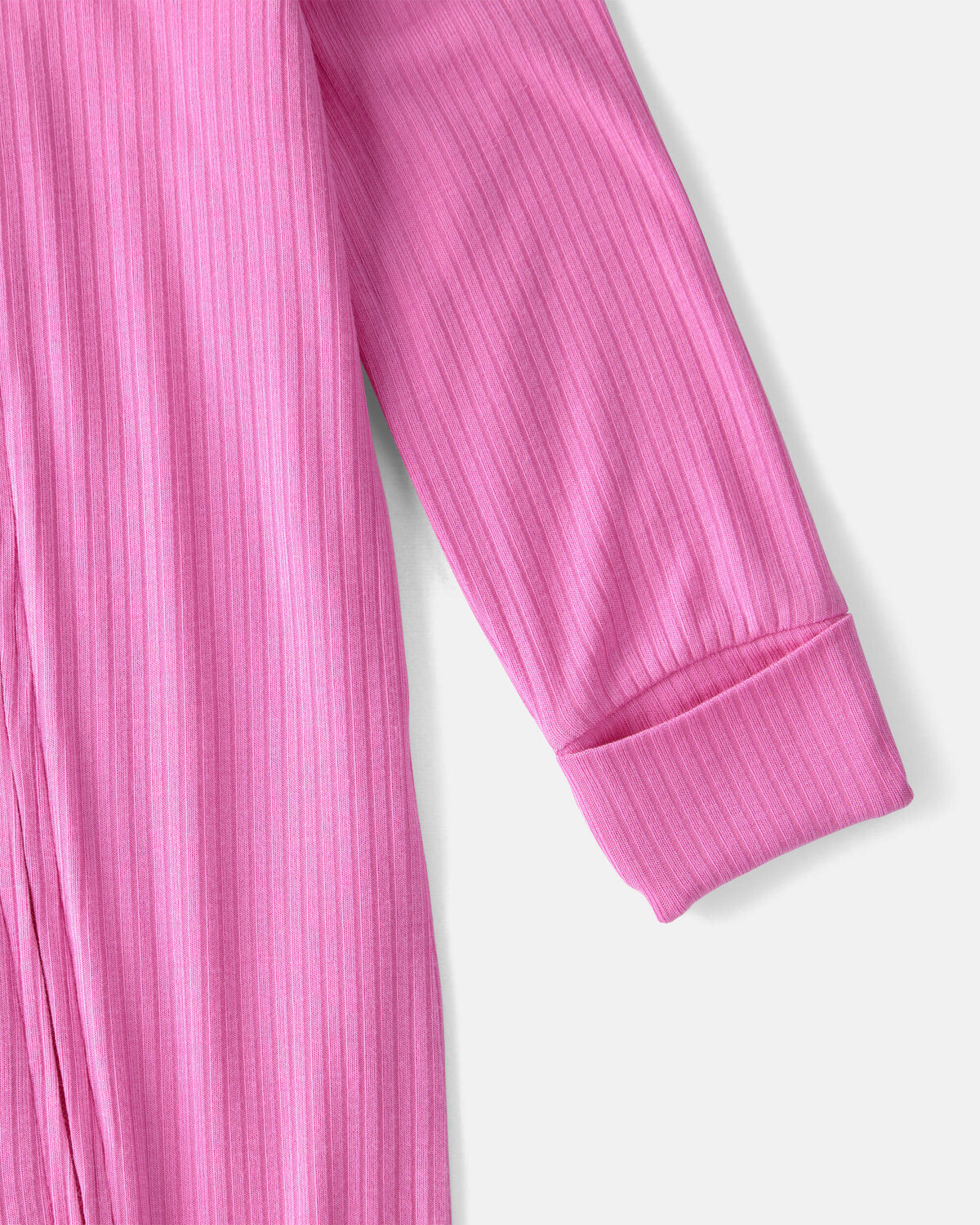 Baby Girl PurelySoft 2-Way Zip Sleep & Play Pajamas - Pink - Image 3