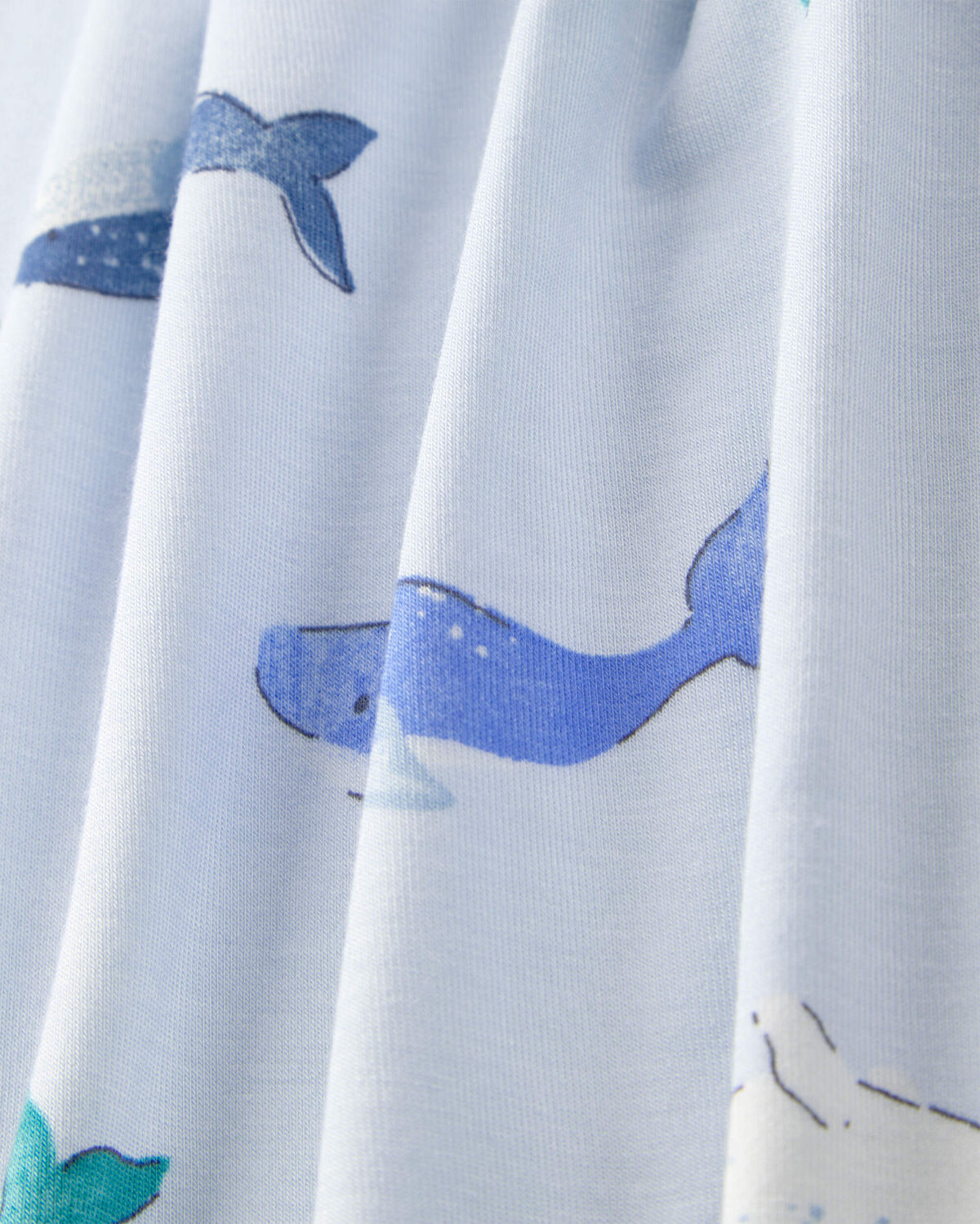 Baby Whale PurelySoft 2-Way Zip Sleep & Play Pajamas - Blue - Image 7