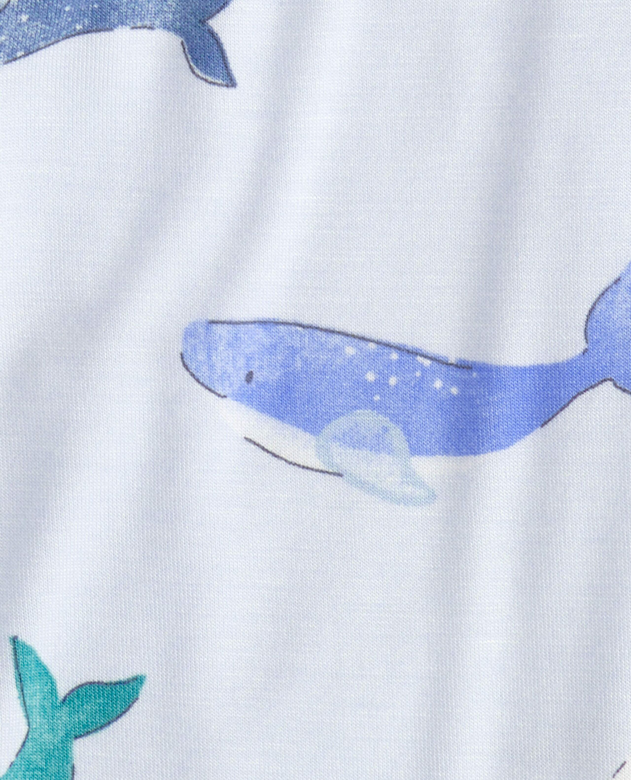 Baby Whale PurelySoft 2-Way Zip Sleep & Play Pajamas - Blue - Image 8