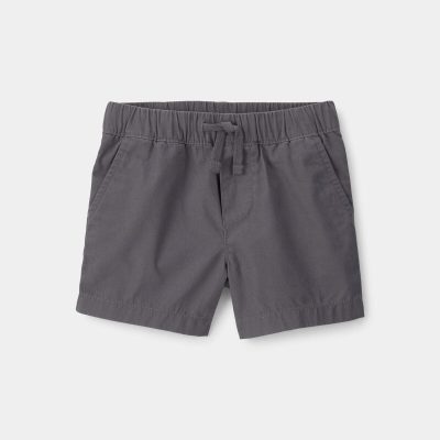 Baby Boy Canvas Shorts - Grey