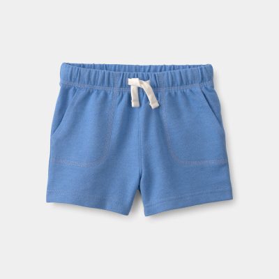Baby Boy French Terry Shorts - Blue