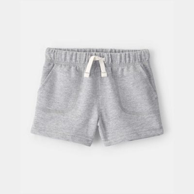 Baby Boy French Terry Shorts - Grey