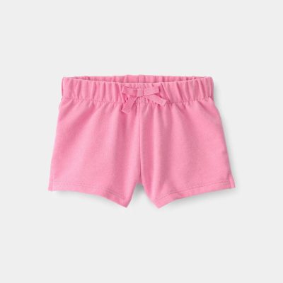 Baby Girl French Terry Shorts - Pink