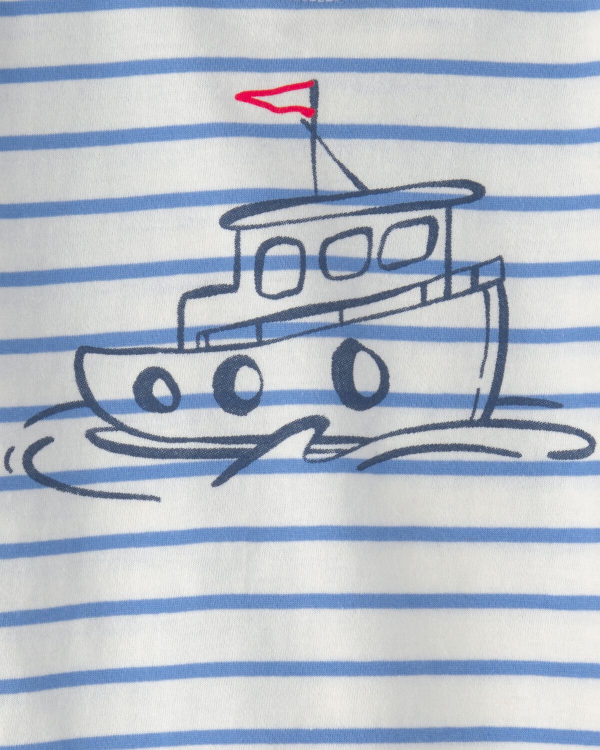 Baby Boy 3-Piece Nautical Short-Sleeve Tops & Short Set - Blue - Image 4