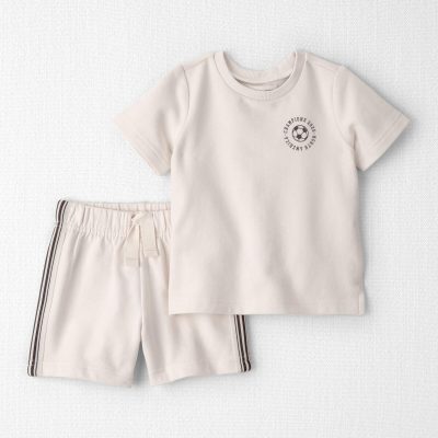 Baby 2-Piece Organic Cotton French Terry Top & Short Set