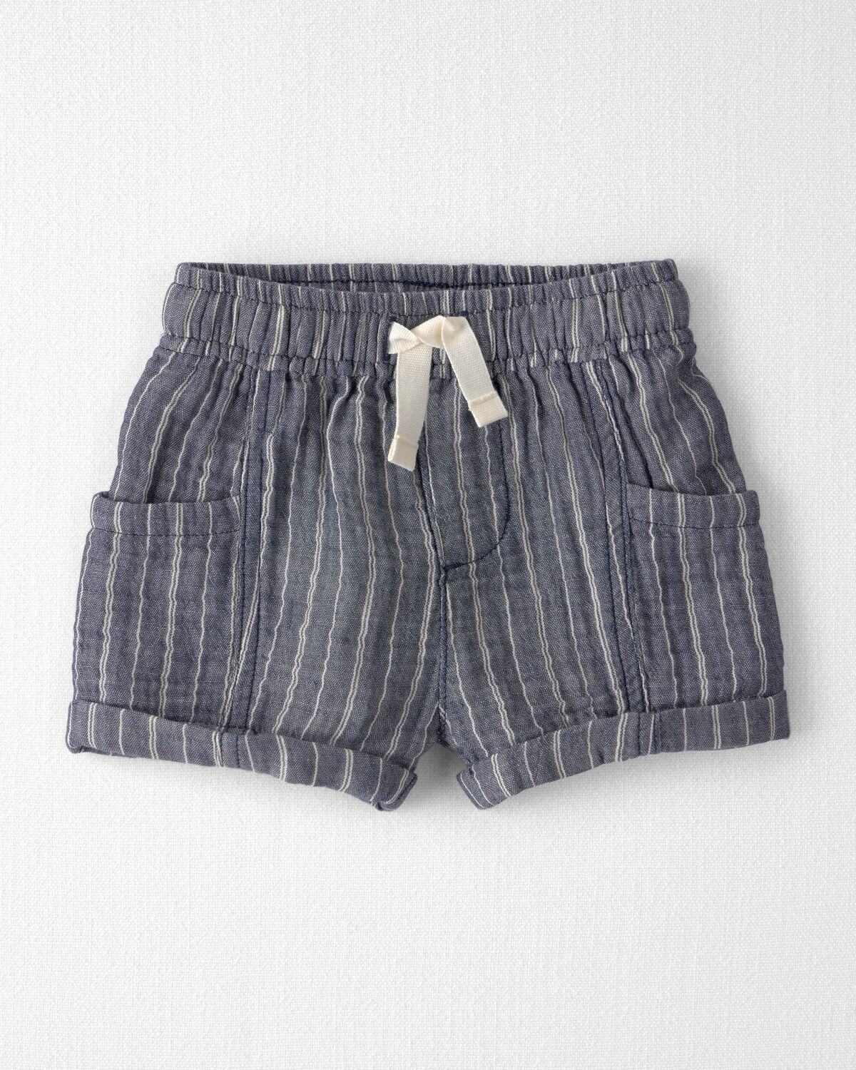 Baby Boy 2-Piece Organic Cotton Gauze Top & Short Set - Image 2