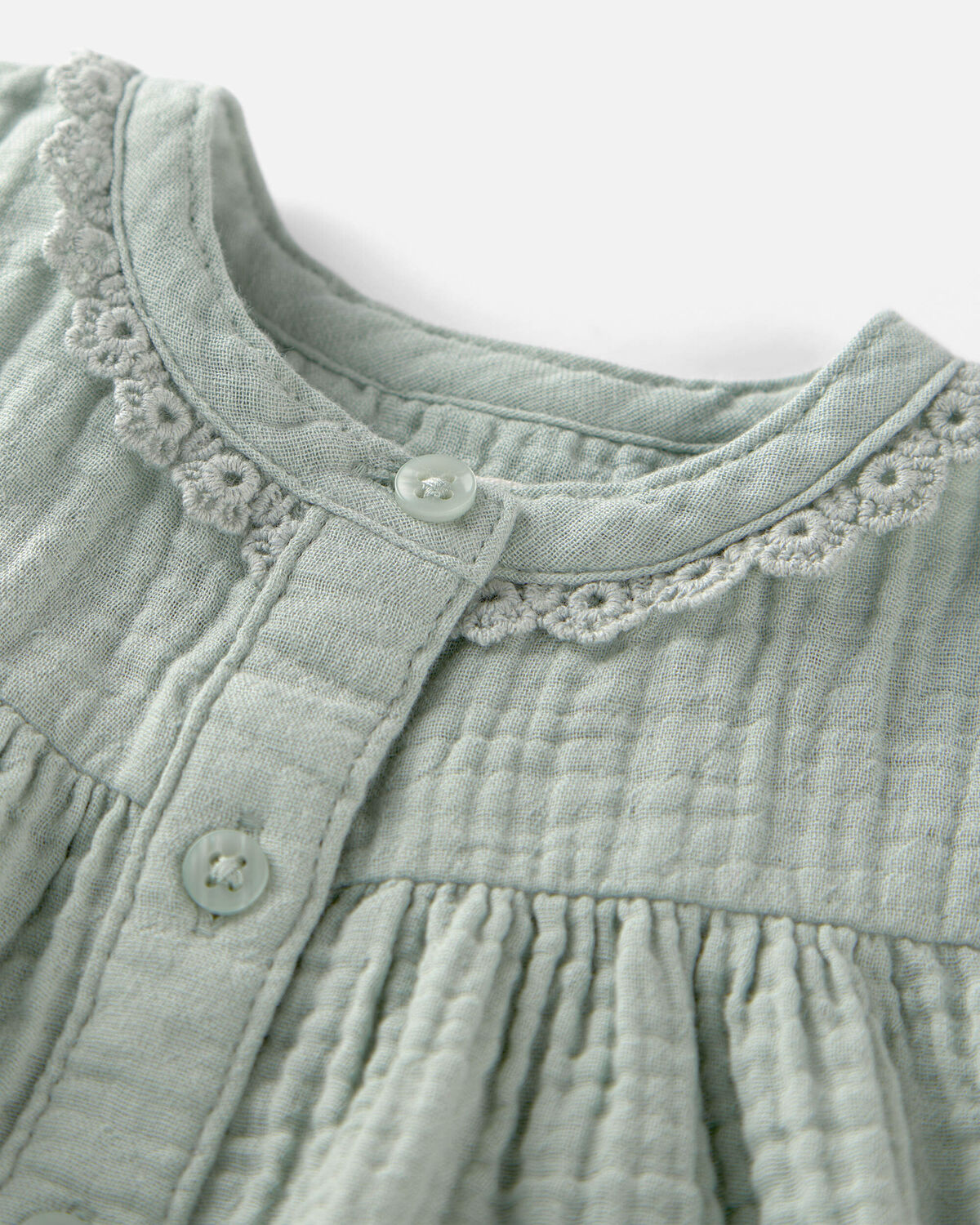 Baby Girl Organic Cotton Gauze Dress - Image 5