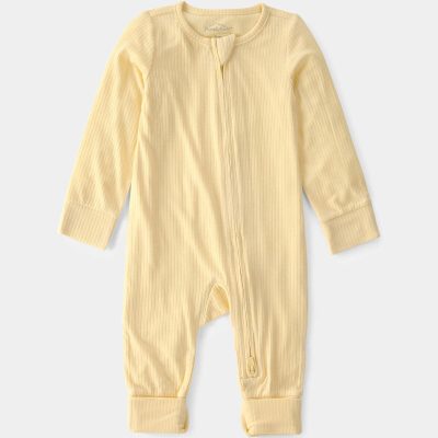 Baby 2-Way Zip PurelySoft Sleep & Play Pajama - Yellow