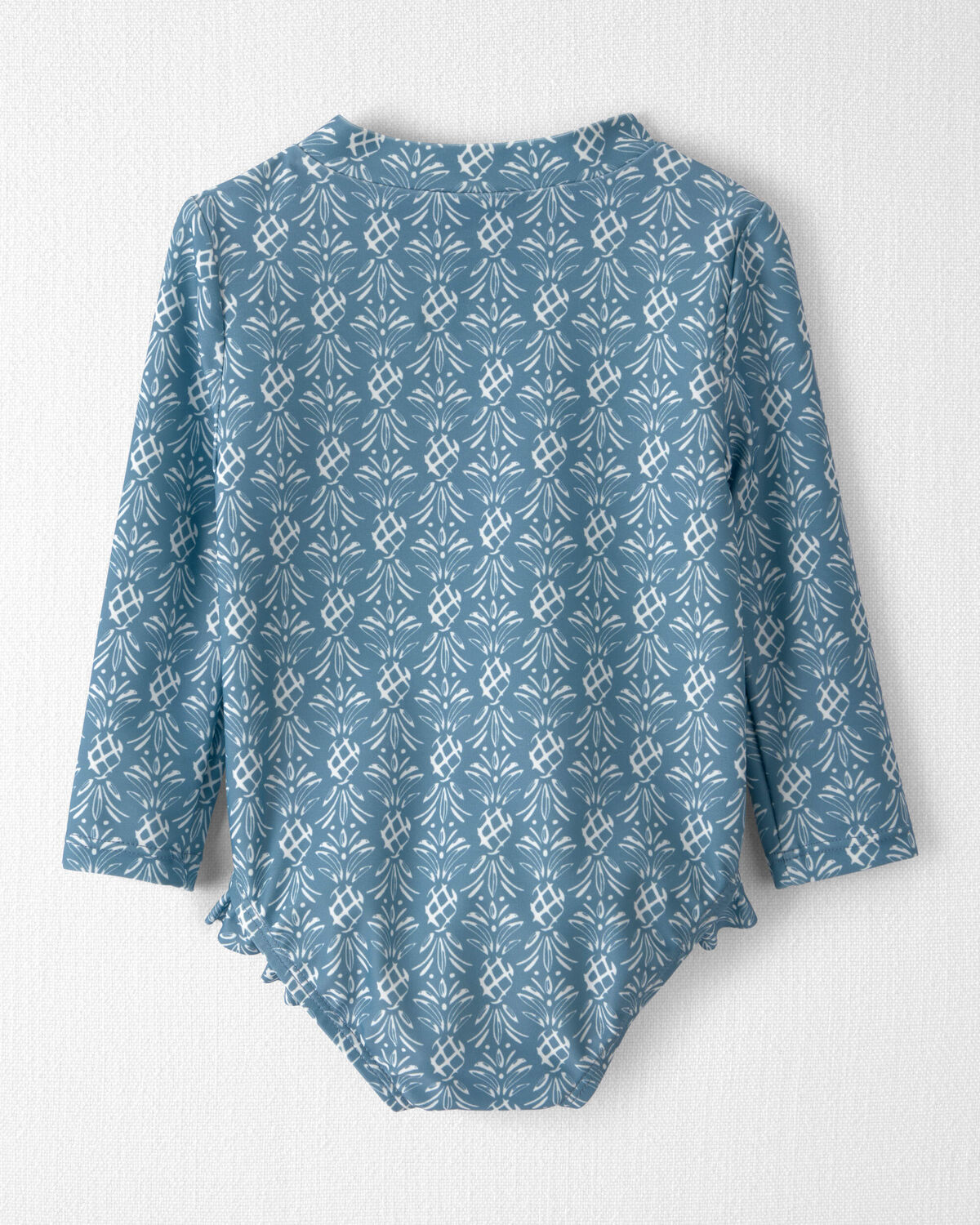 Baby Girl Recycled Rashguard Swimsuit in Bloom Lagoon - Image 2