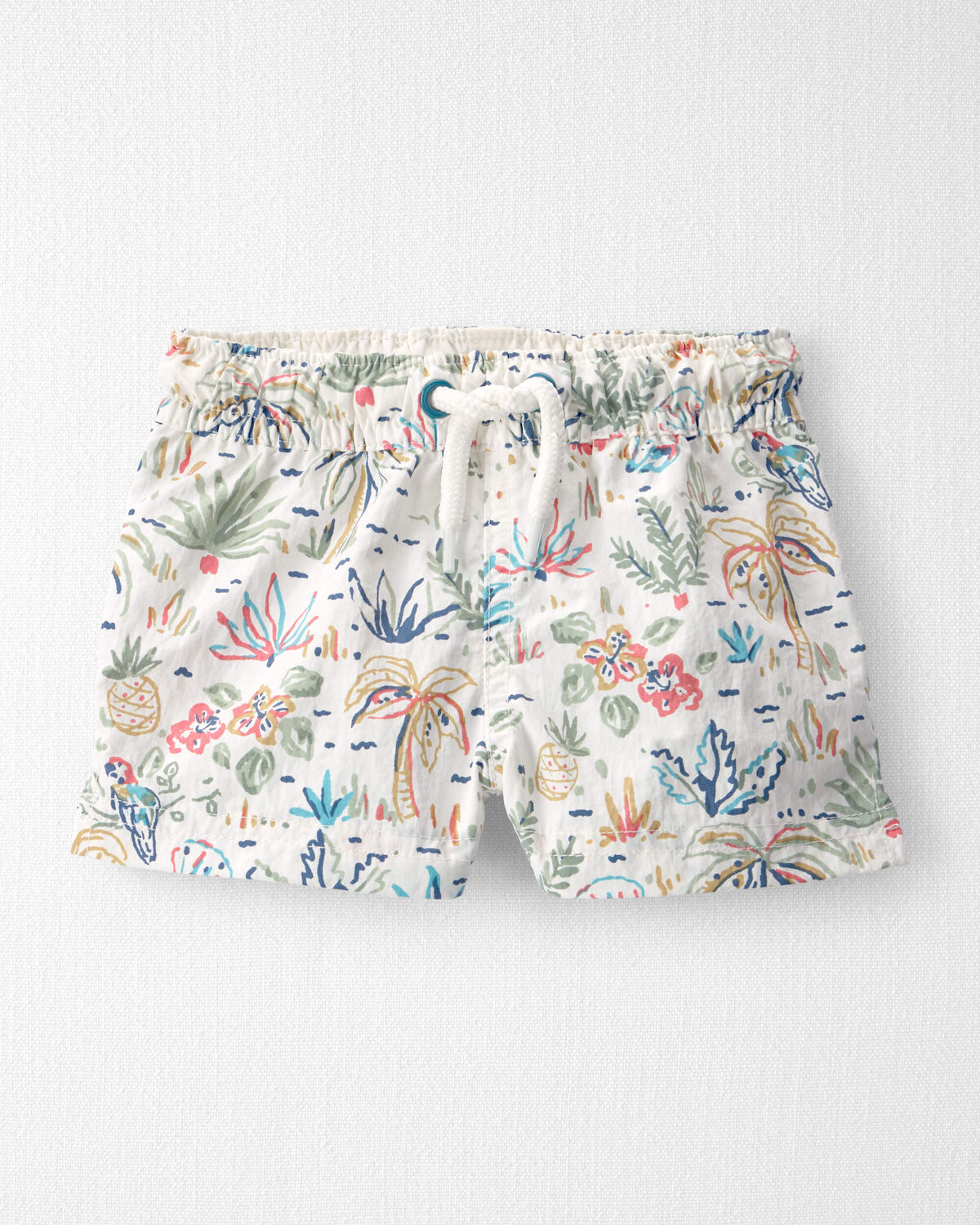 Baby Boy Recycled Swim Trunks in Tropical Paradise