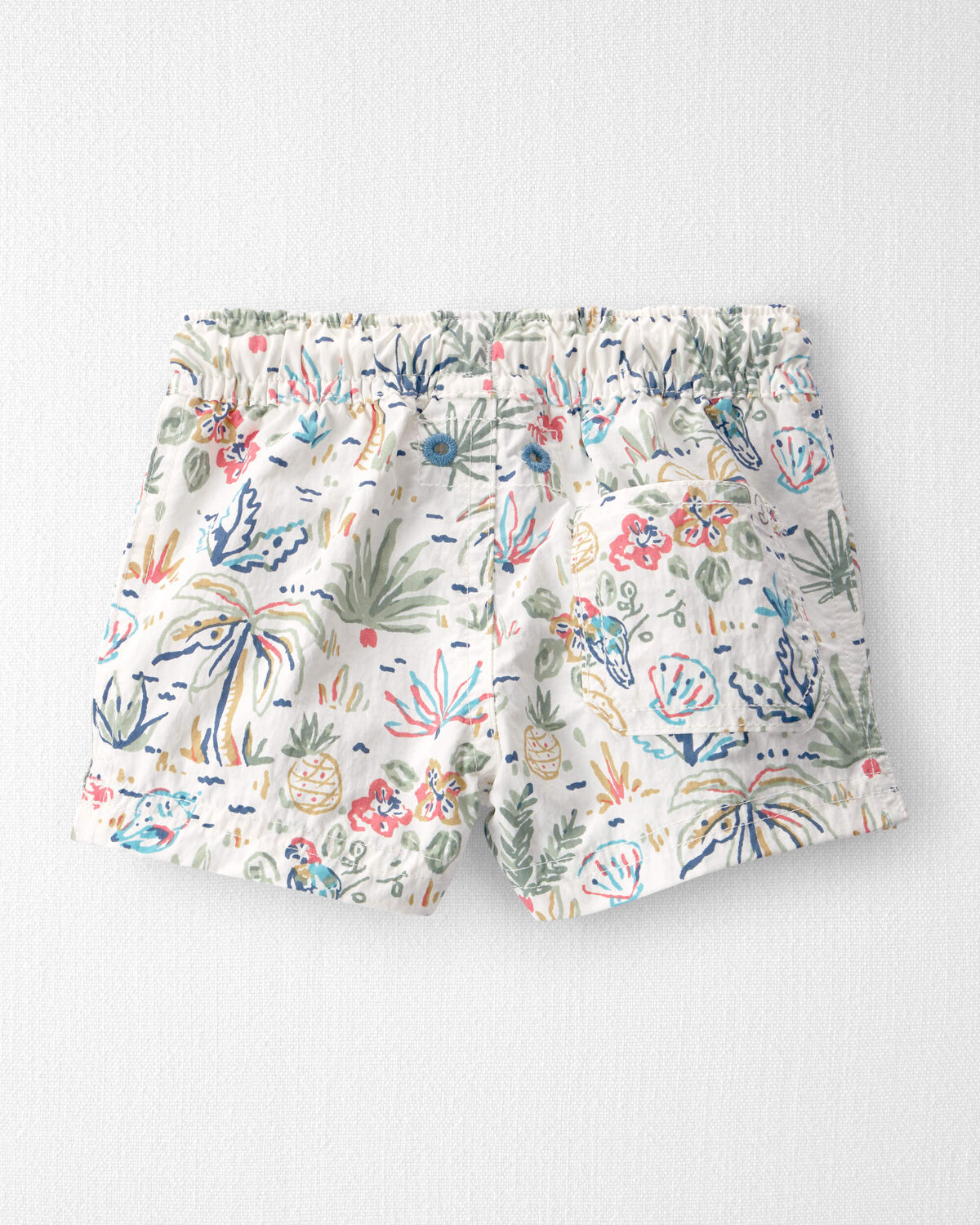 Baby Boy Recycled Swim Trunks in Tropical Paradise - Image 2