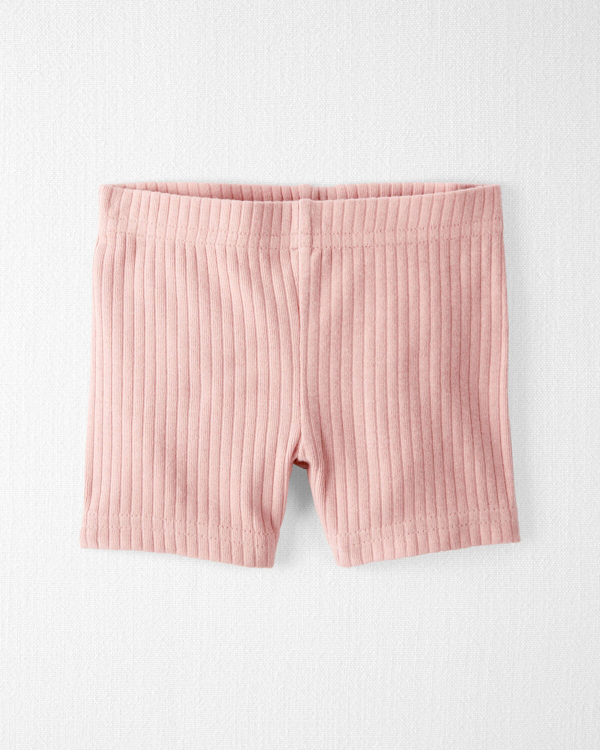 Baby Girl 2-Piece Top & Short Set Made with Organic Cotton in Strawberry Print - Image 2